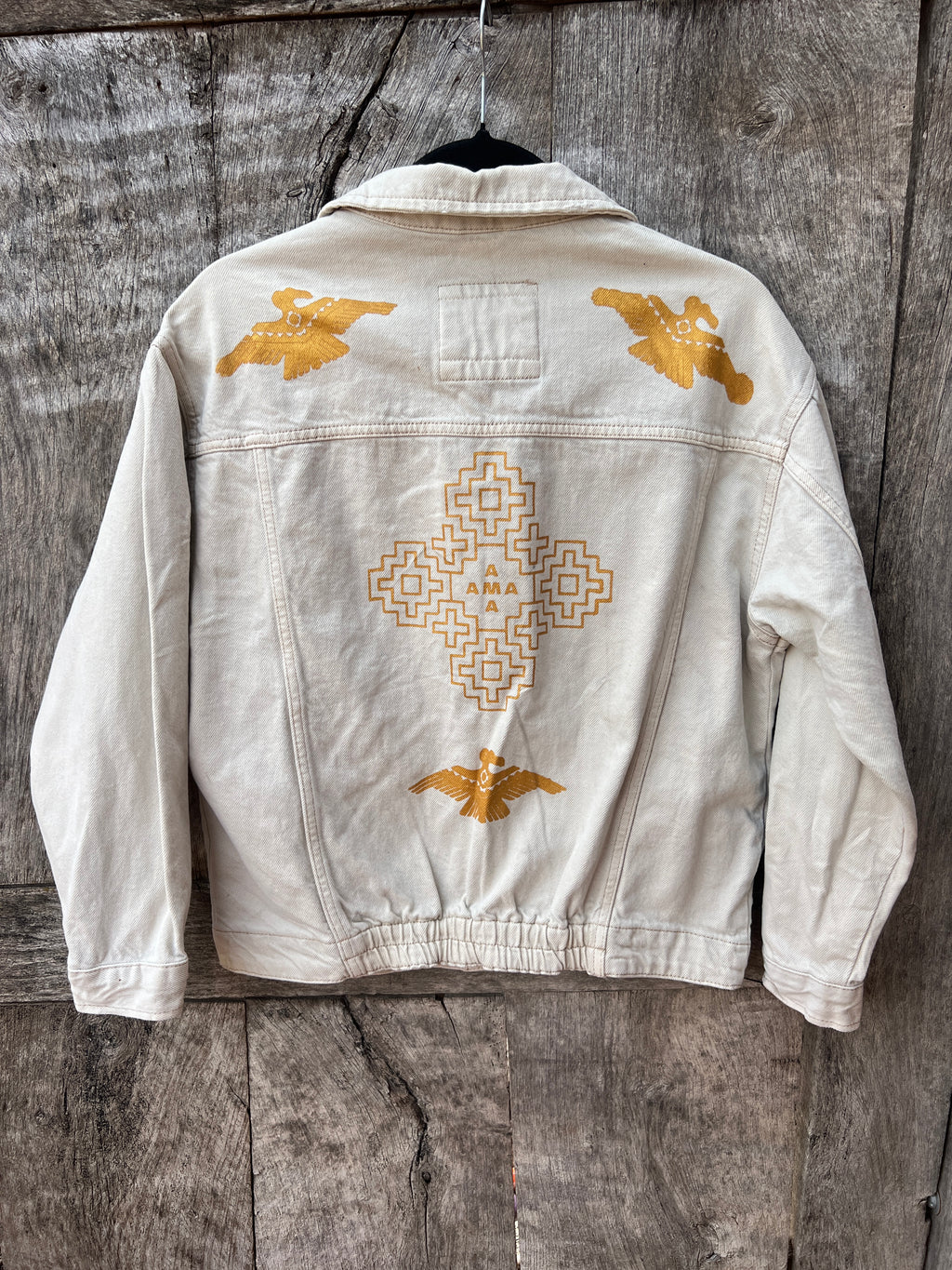 Jacket by Yaya Denim Studio - Screenprinted by Amapolay