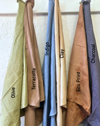 Kitchen Towels - organic cotton & plant dyed - Terracotta
