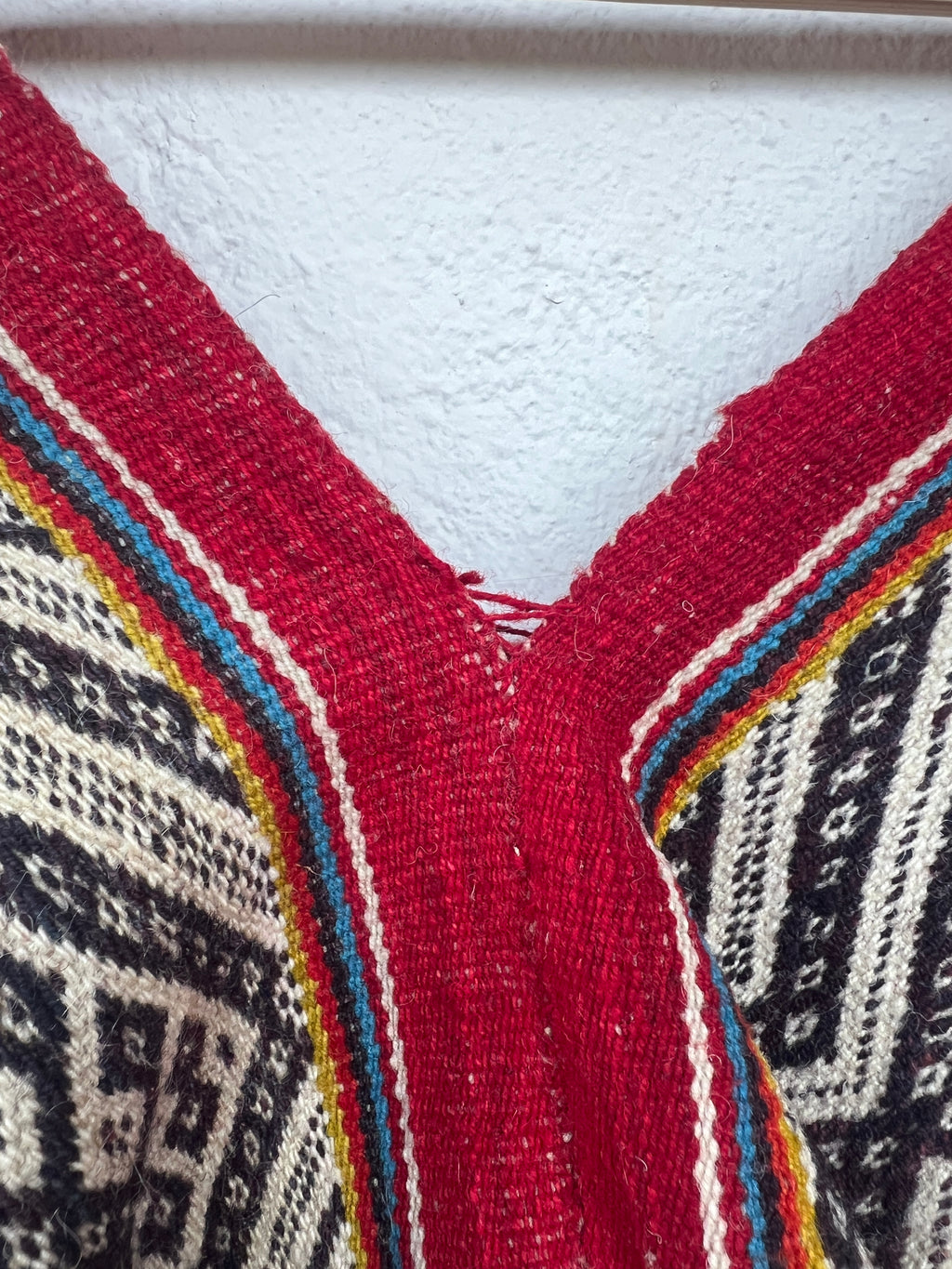 Handwoven Cropped Poncho