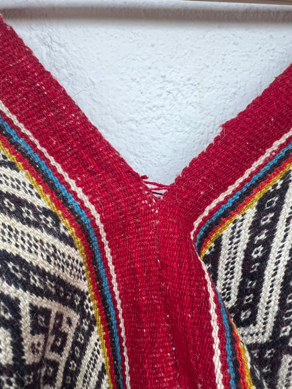 Handwoven Cropped Poncho