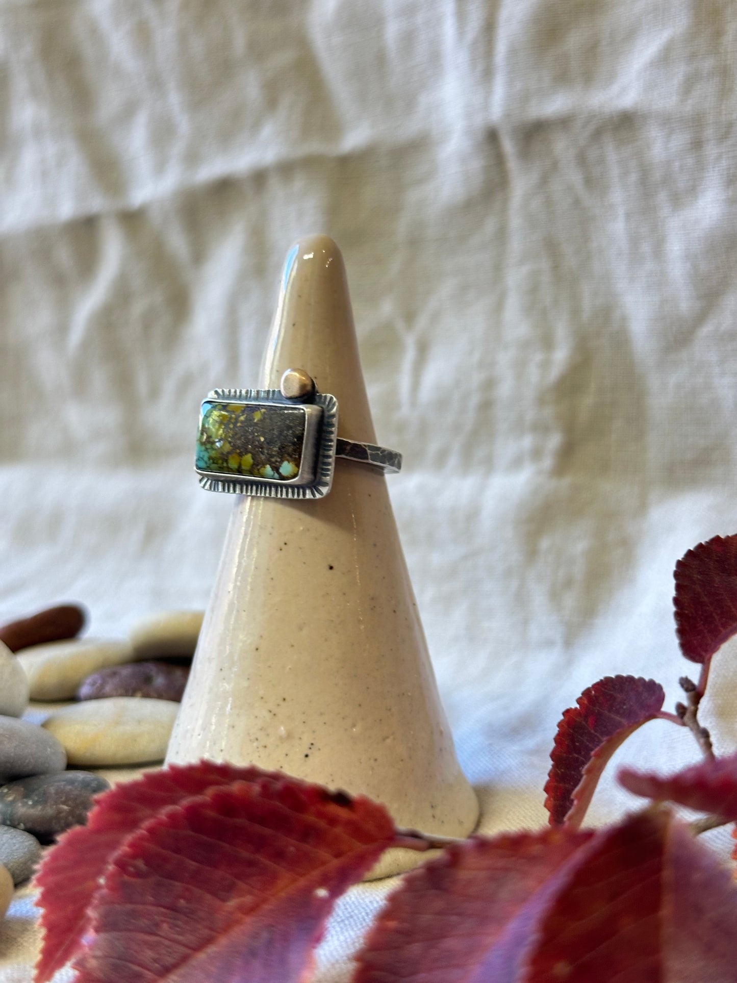 Sierra Bella Turquoise and Sterling Silver Ring ~ Size 8