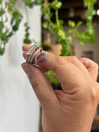 4-piece Sapphire and Sterling Silver • stackable ring set • set fits size 7.5