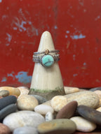 3-piece Poseidon and Sterling Silver • stackable ring set • set fits size 5
