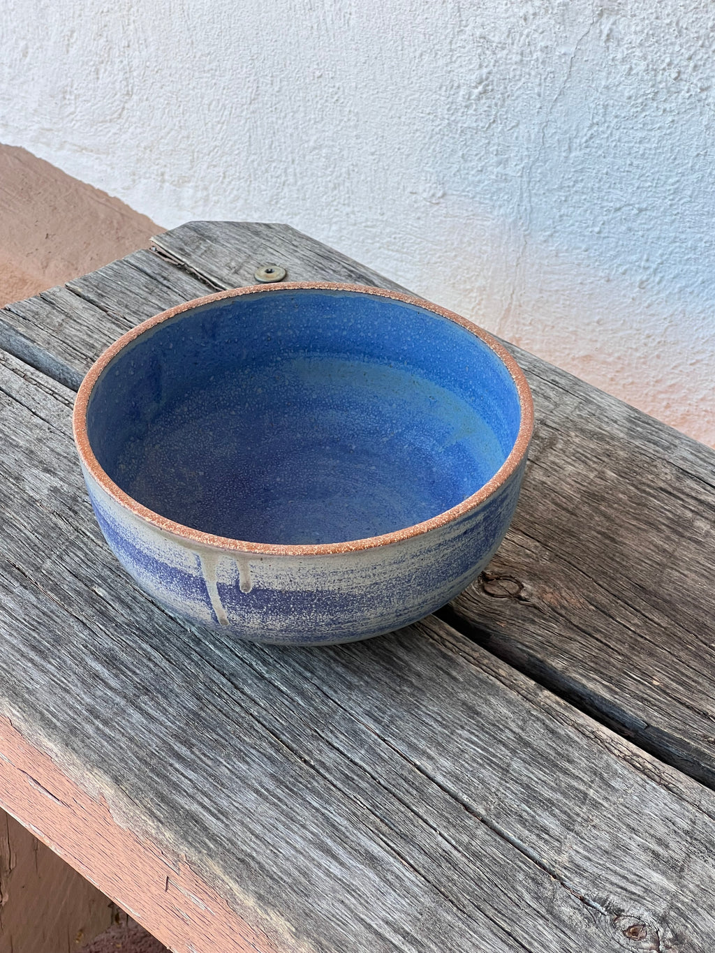 Denim Blue Serving Bowl - Stoneware - 8” round