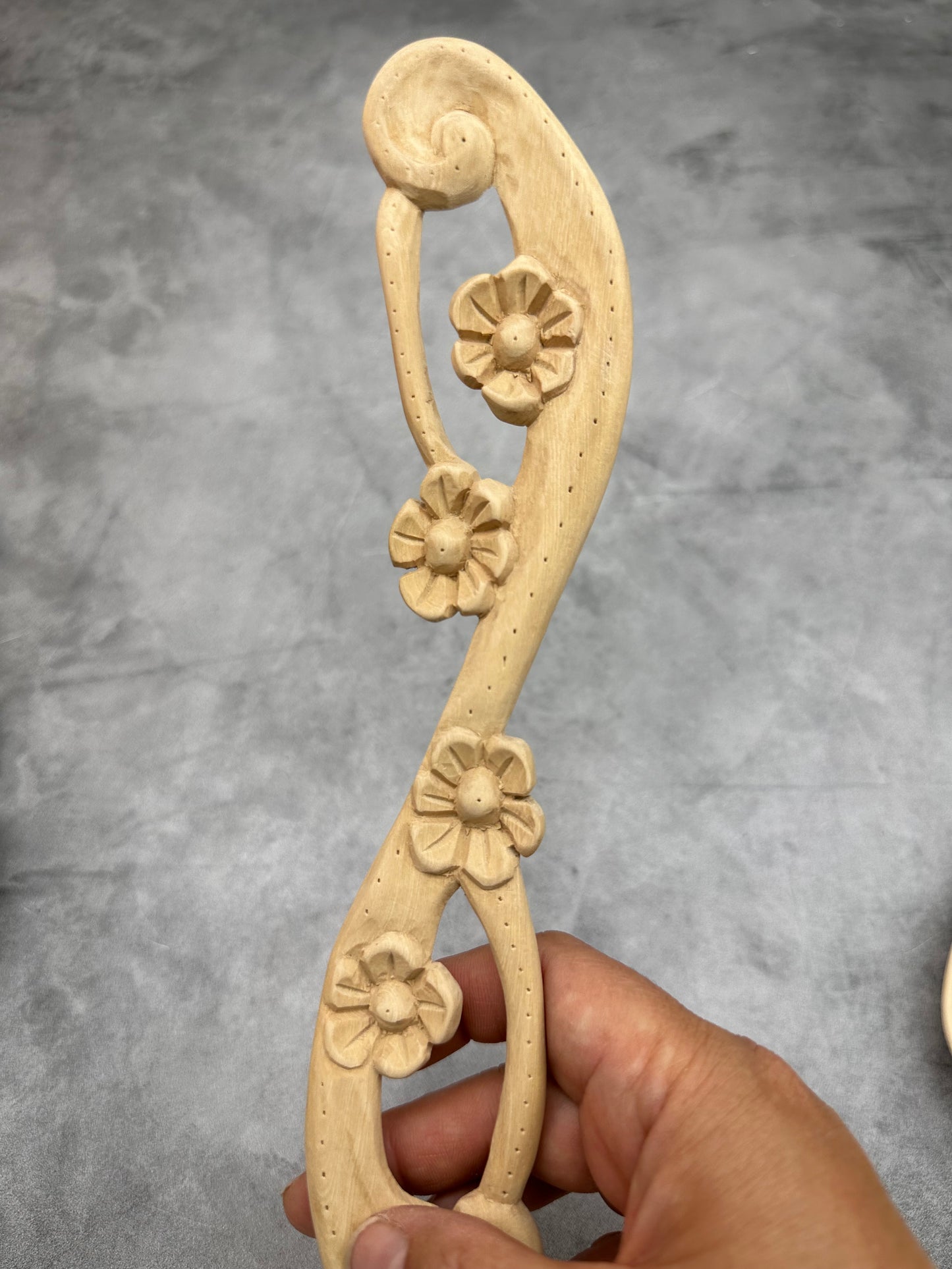 Flowers Wooden Spoon