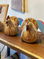Hen Sculpture • sand and red