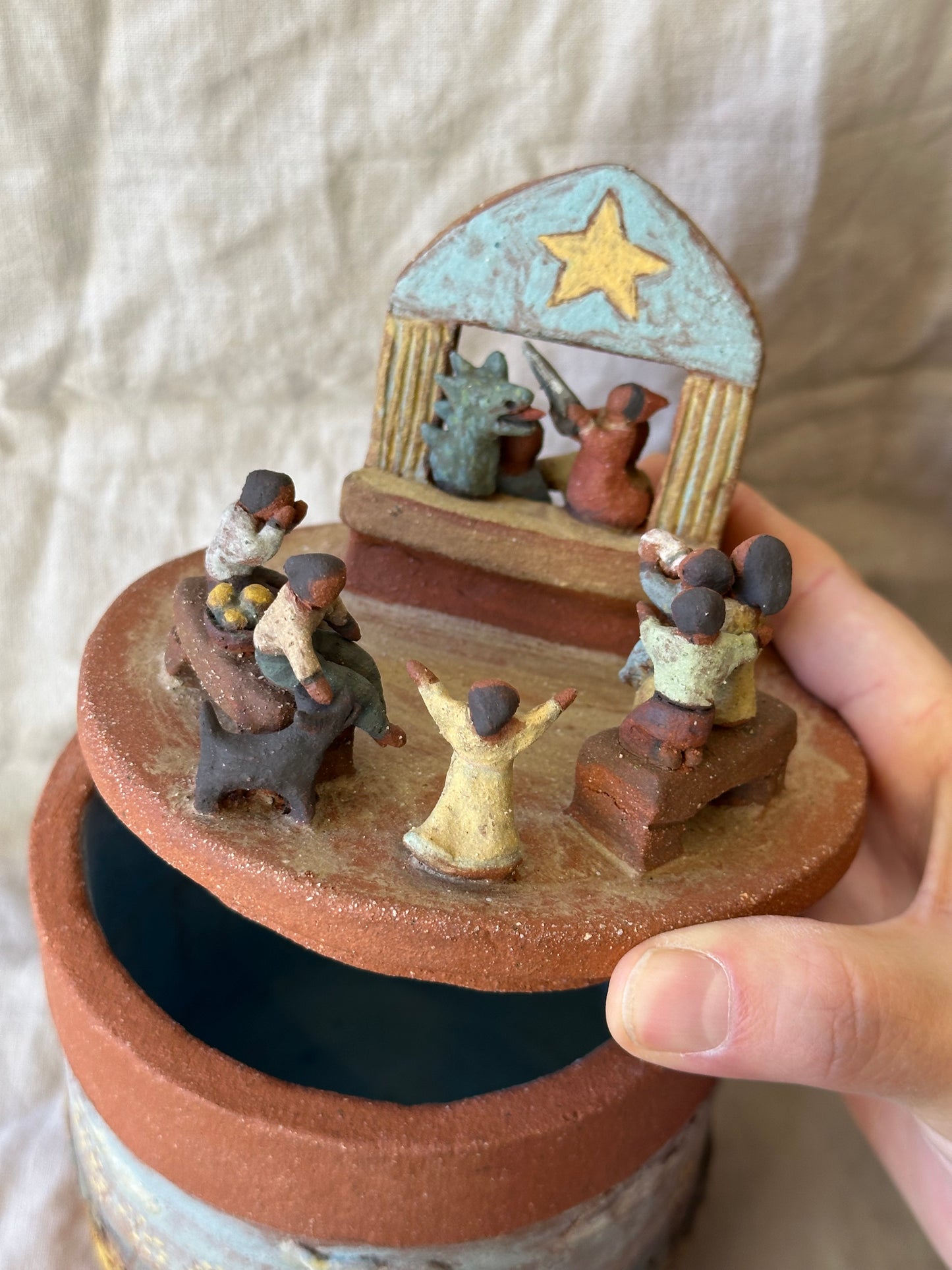 Ceramic Scultural Jar - Large and Small