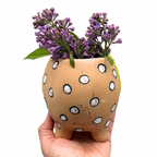 Terracota face planter ~ glazed