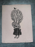 Misteriosa Yo - Lino Print 11.5" x 15"