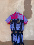 Screenprinted jumpsuit ~ X-Large