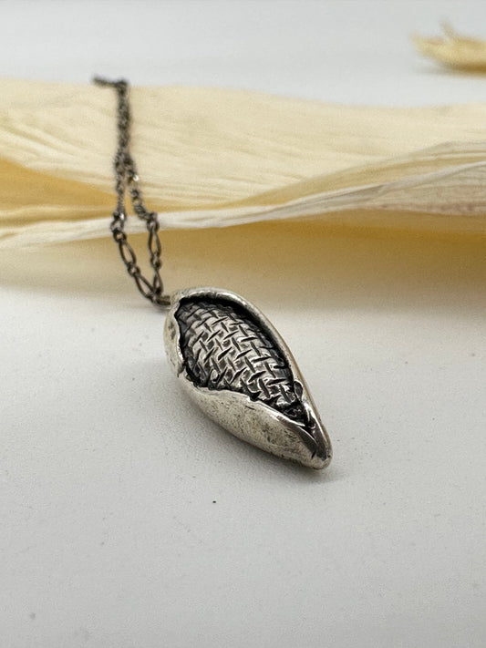 Maiz charm necklace ~ Sterling Silver