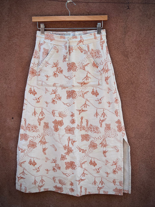 Skirt - Amazonia, Flora and Fauna Print - 100% cotton