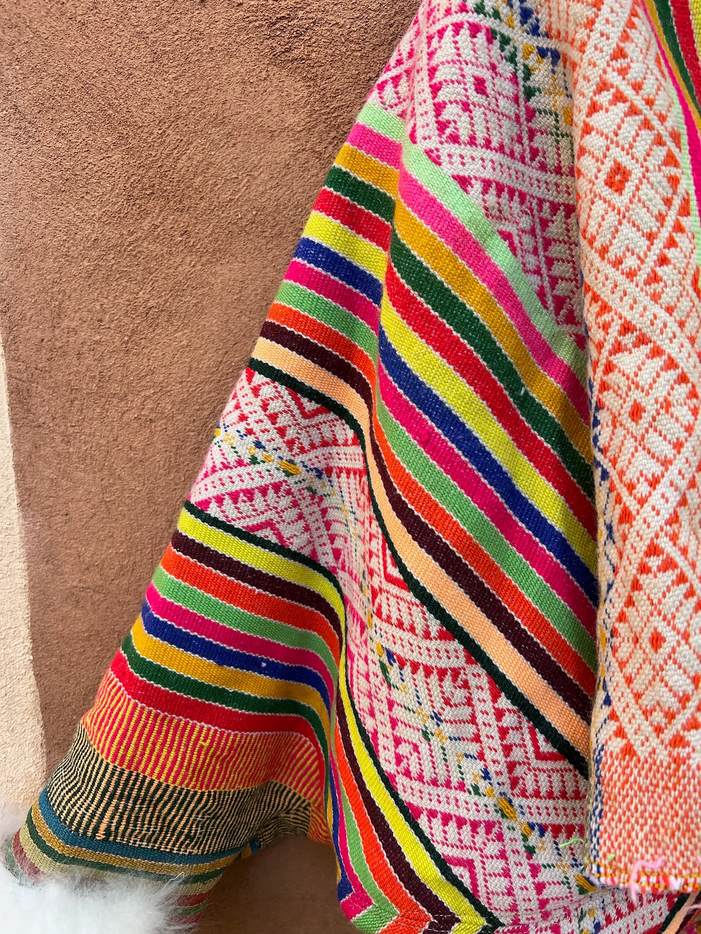 Upcycled Bomber Jacket  - Bat Sleeves - Alpaca wool