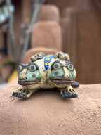 Two Headed Toad - Ceramic Sculpture