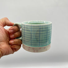 Load image into Gallery viewer, and White Polk dots mug - Porcelain
