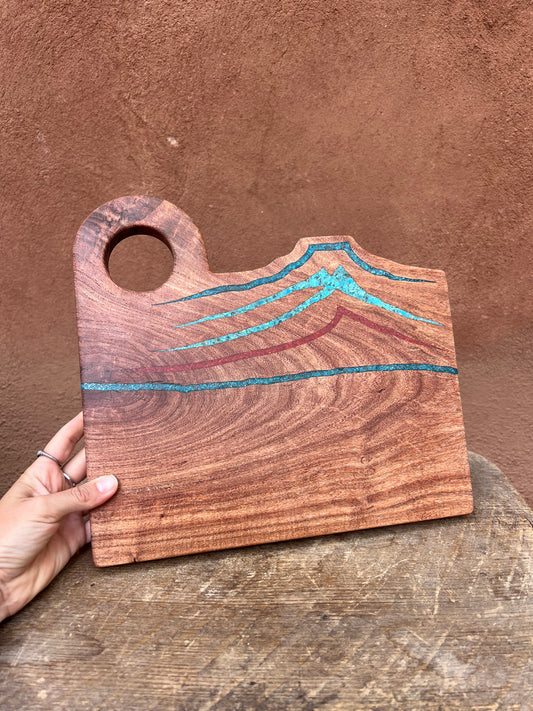 Cutting board with handle