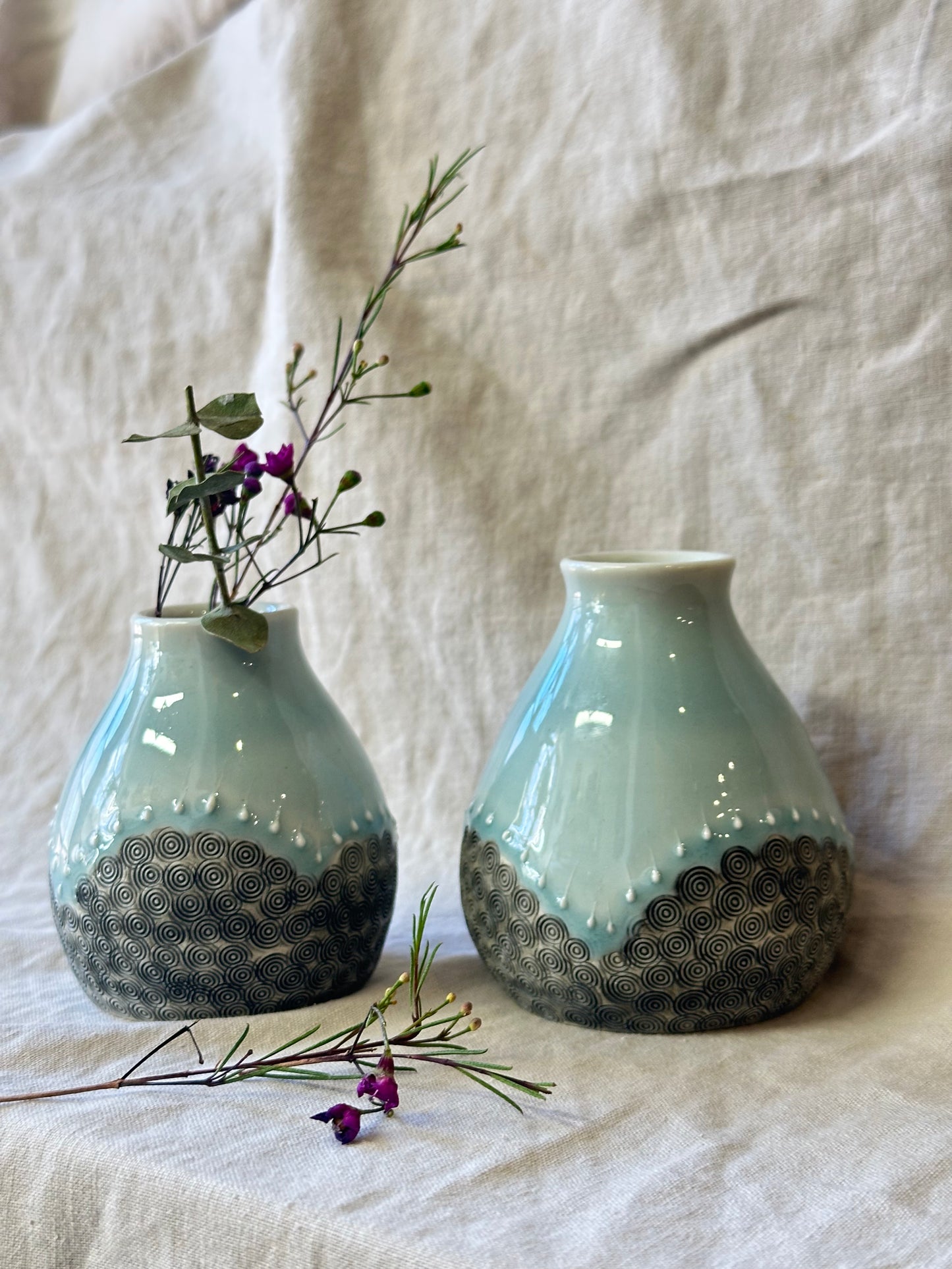 Sunrise Bud vase - Seafoam