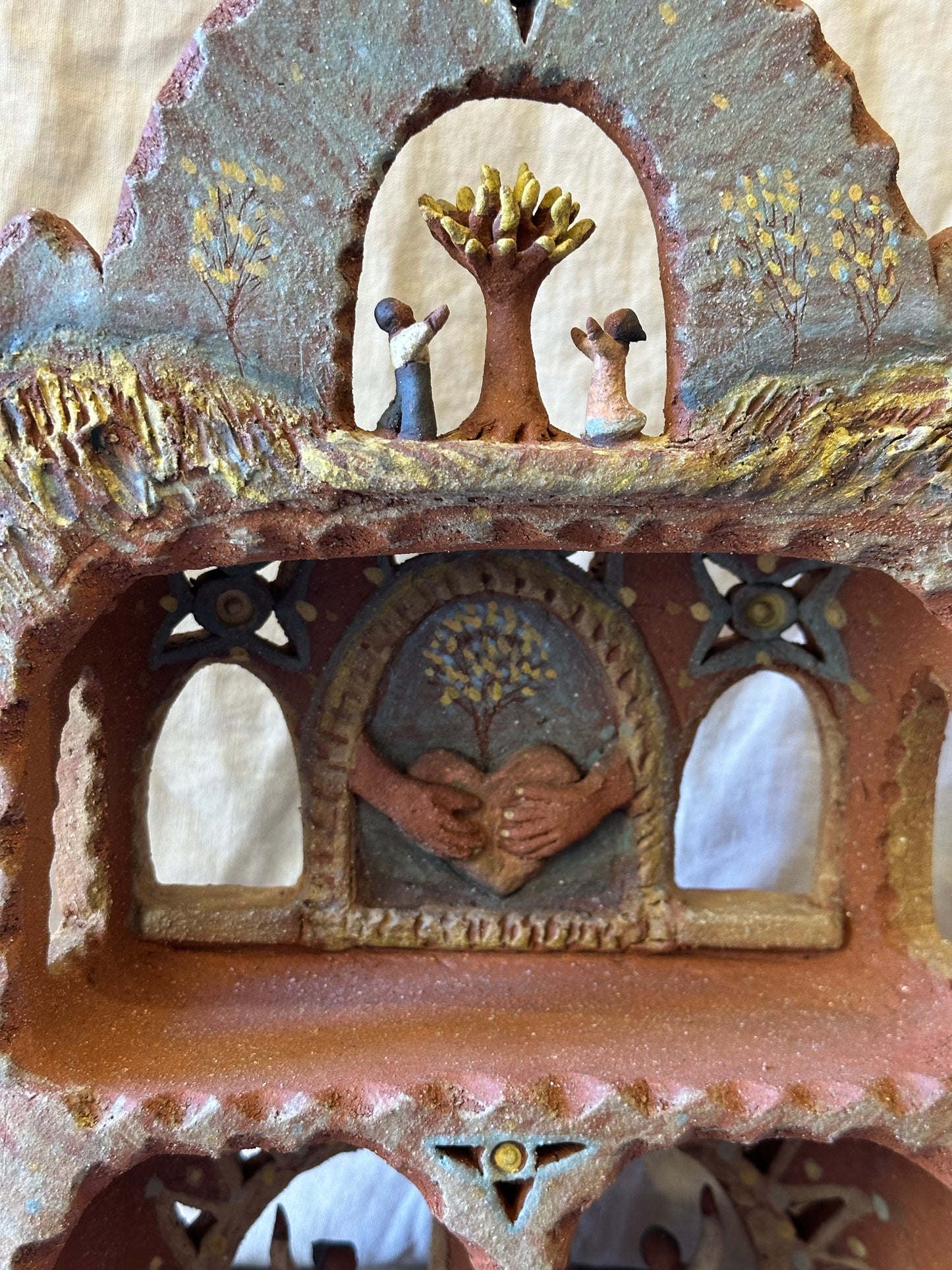 Tribute to Love Altar - Clay Sculptural Piece