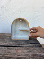 Off White Speckled - Small Treasure Shelf - Mini Altar
