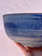 Denim Blue Serving Bowl - Stoneware - 8” round