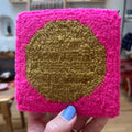 Coasters - neon pink & ochre