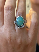 Load image into Gallery viewer, Peruvian Opal Ring ~ sterling silver &amp; bronze - Size 6.75
