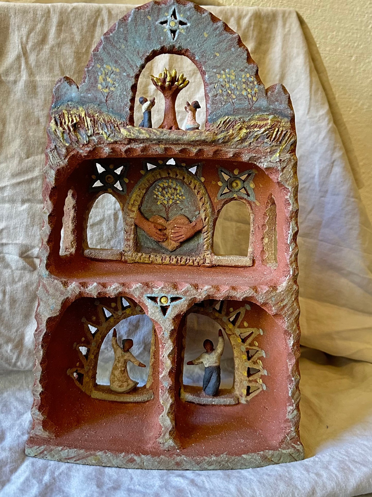 Tribute to Love Altar - Clay Sculptural Piece