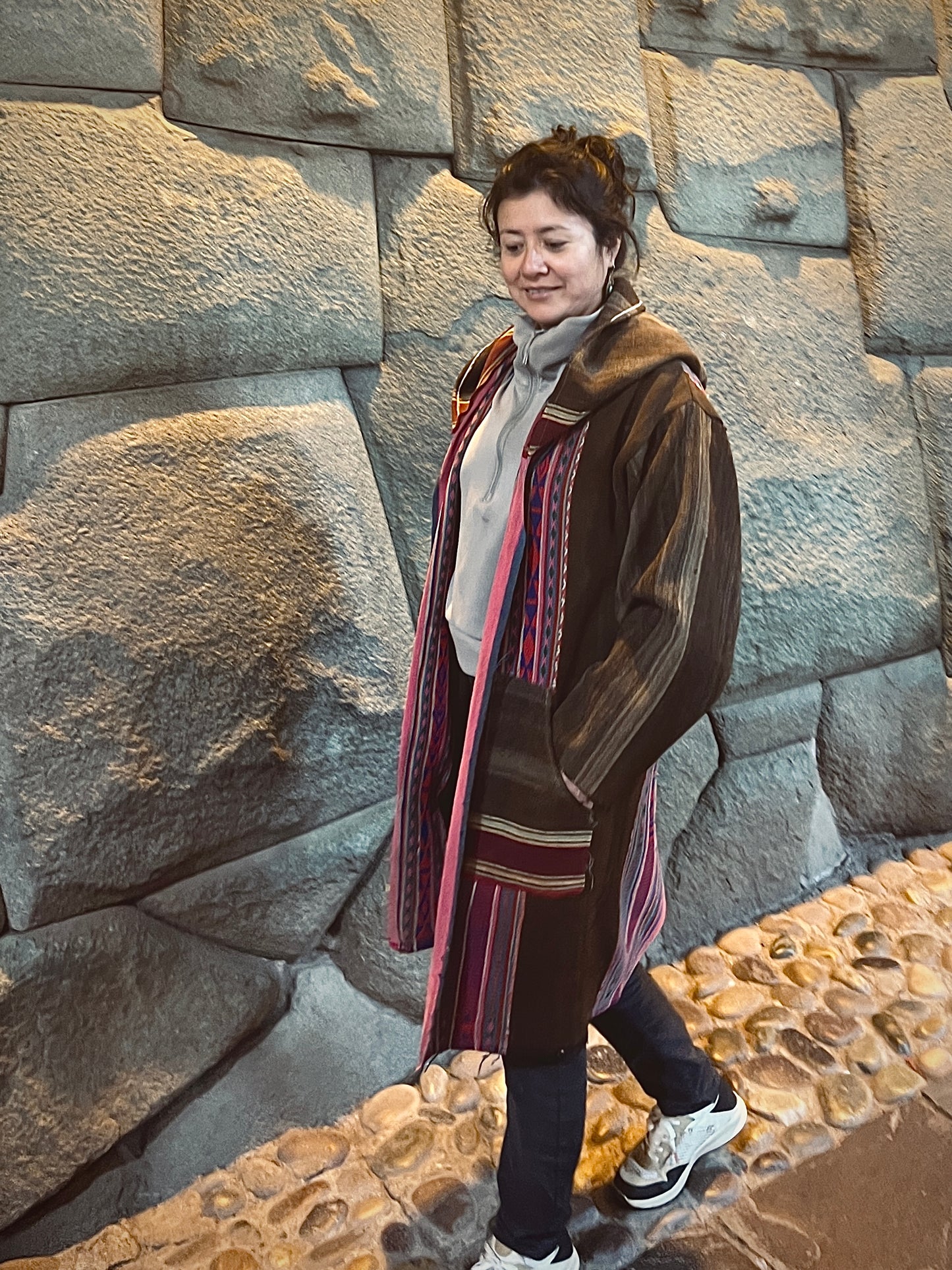 Upcycled Coat - Antique Aguayo Sheep wool