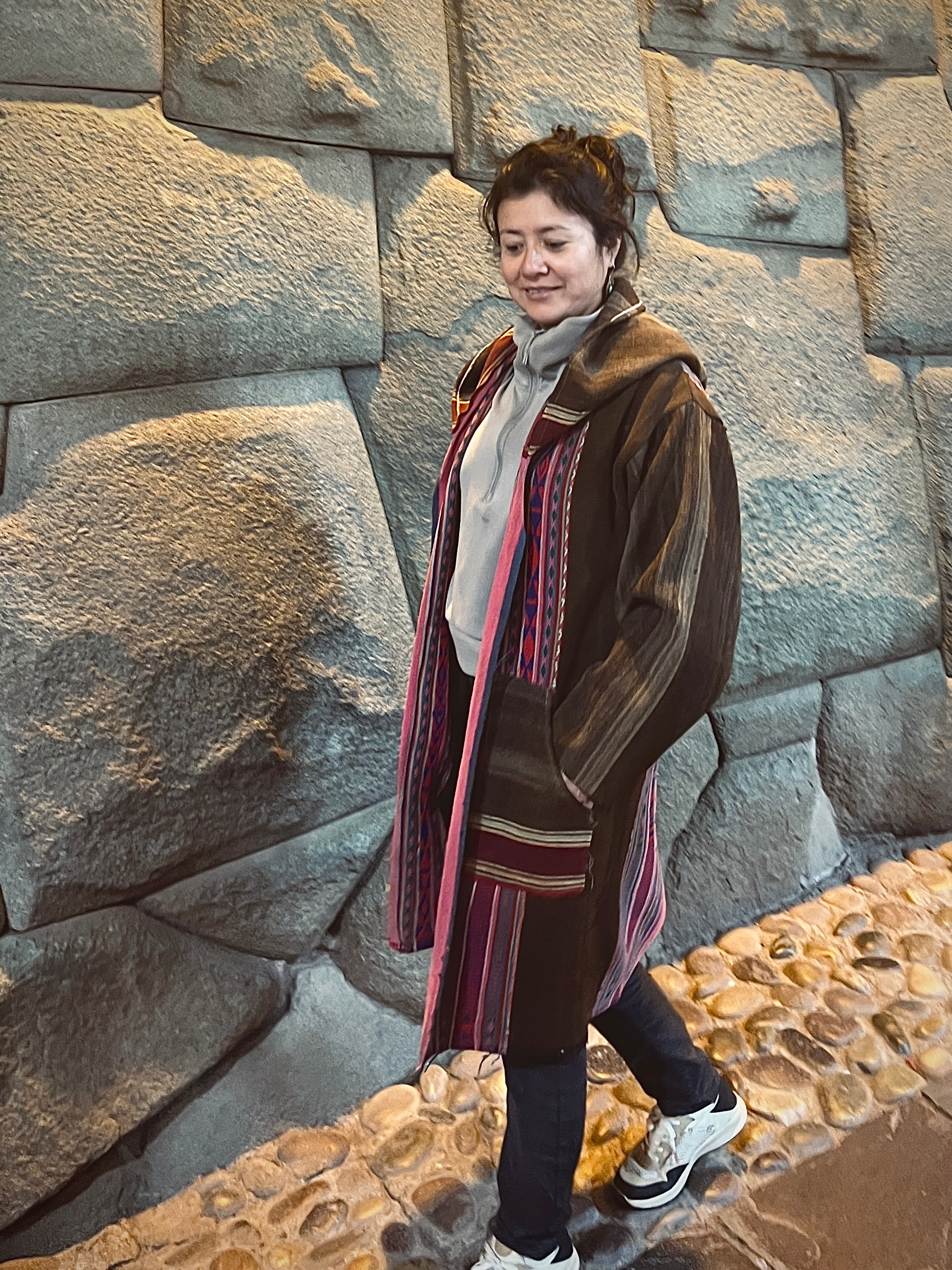 Upcycled Coat - Antique Aguayo Sheep wool