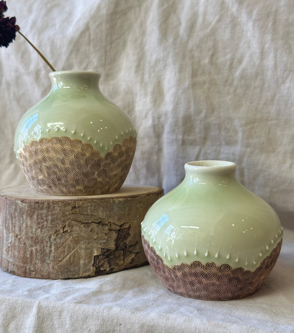 Sunrise Bud Vase - Mint