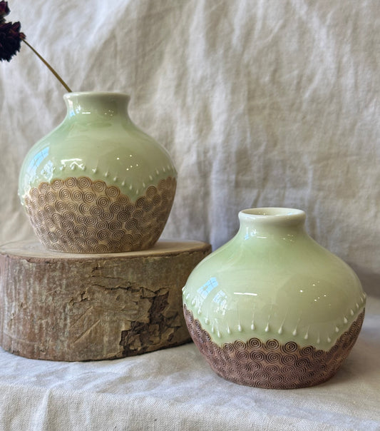 Sunrise Bud Vase - Mint