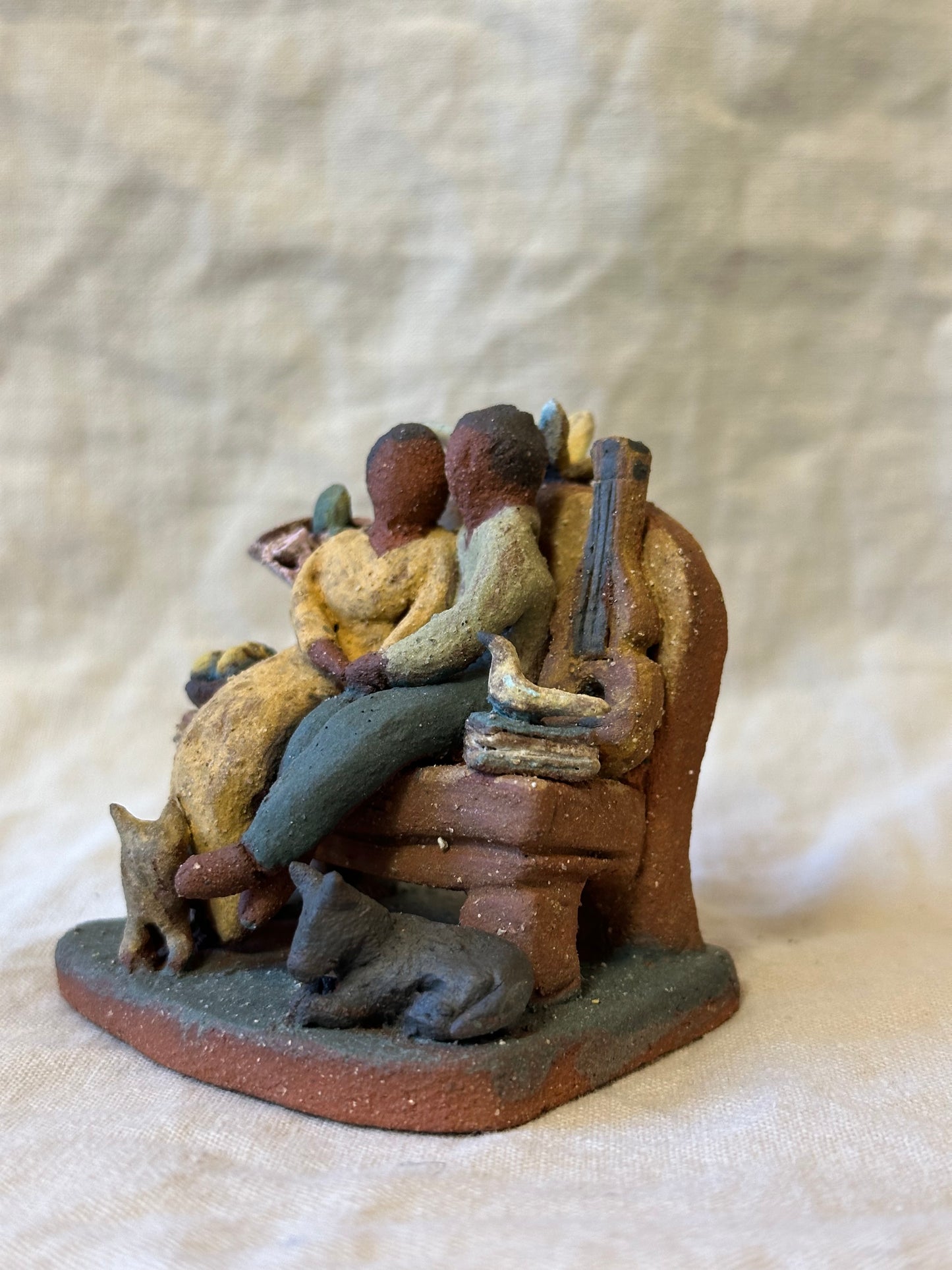 Novios - miniature clay sculpture