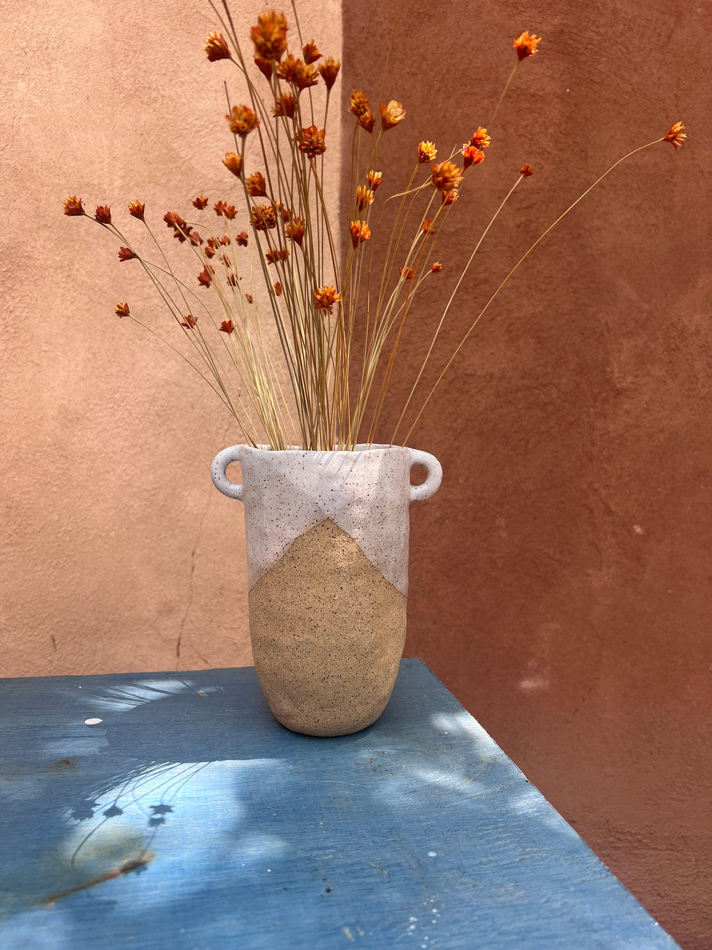 Off White Speckled - Vase