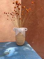 Off White Speckled - Vase