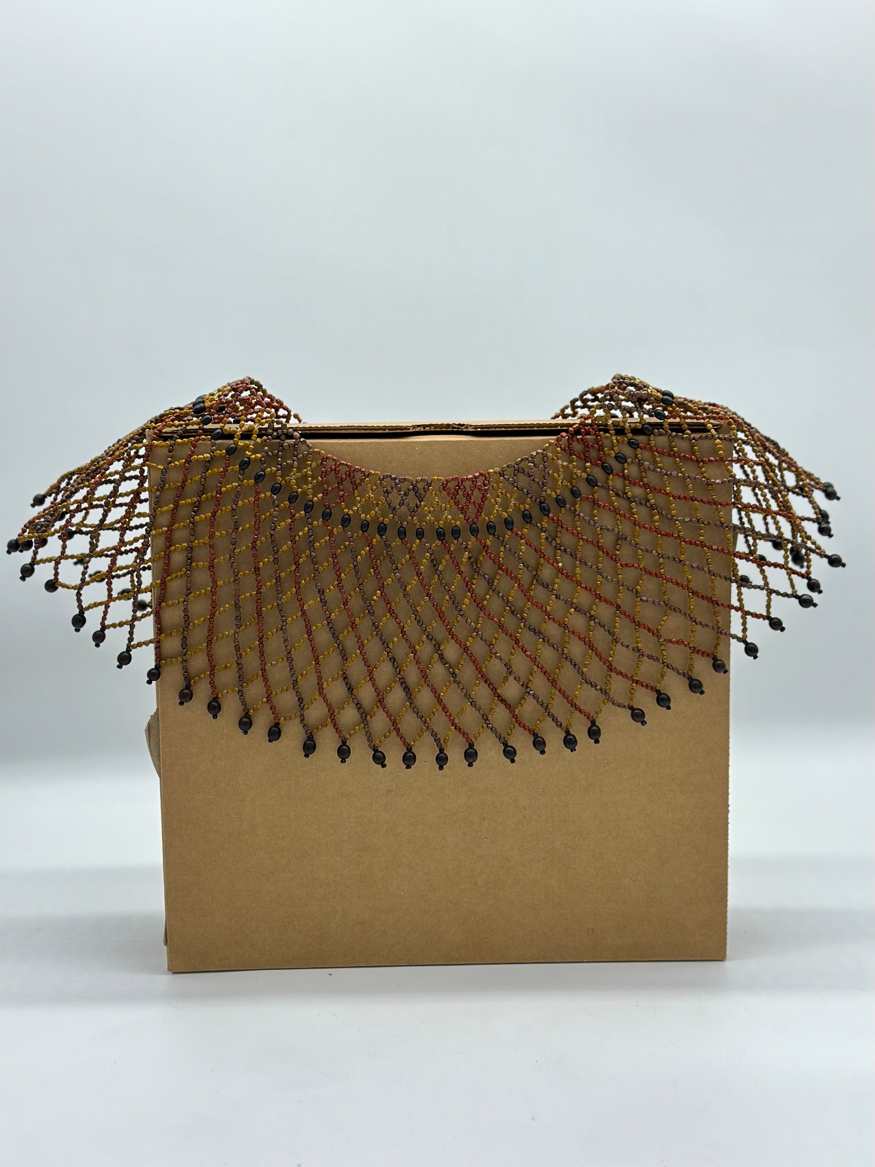 Necklace “Abanico” ~ Amazonian Seed
