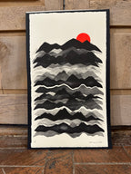 Cordillera - Lino Print 21” x 12”
