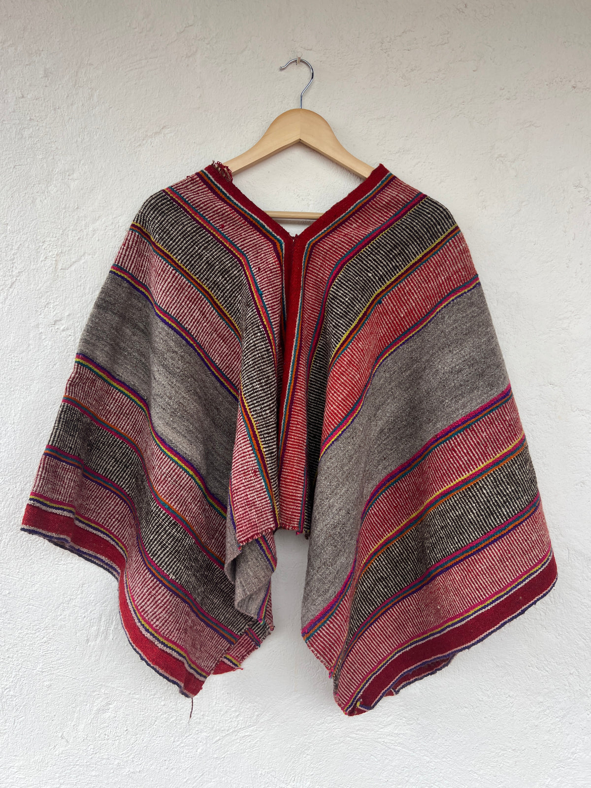 Handwoven Cropped Poncho