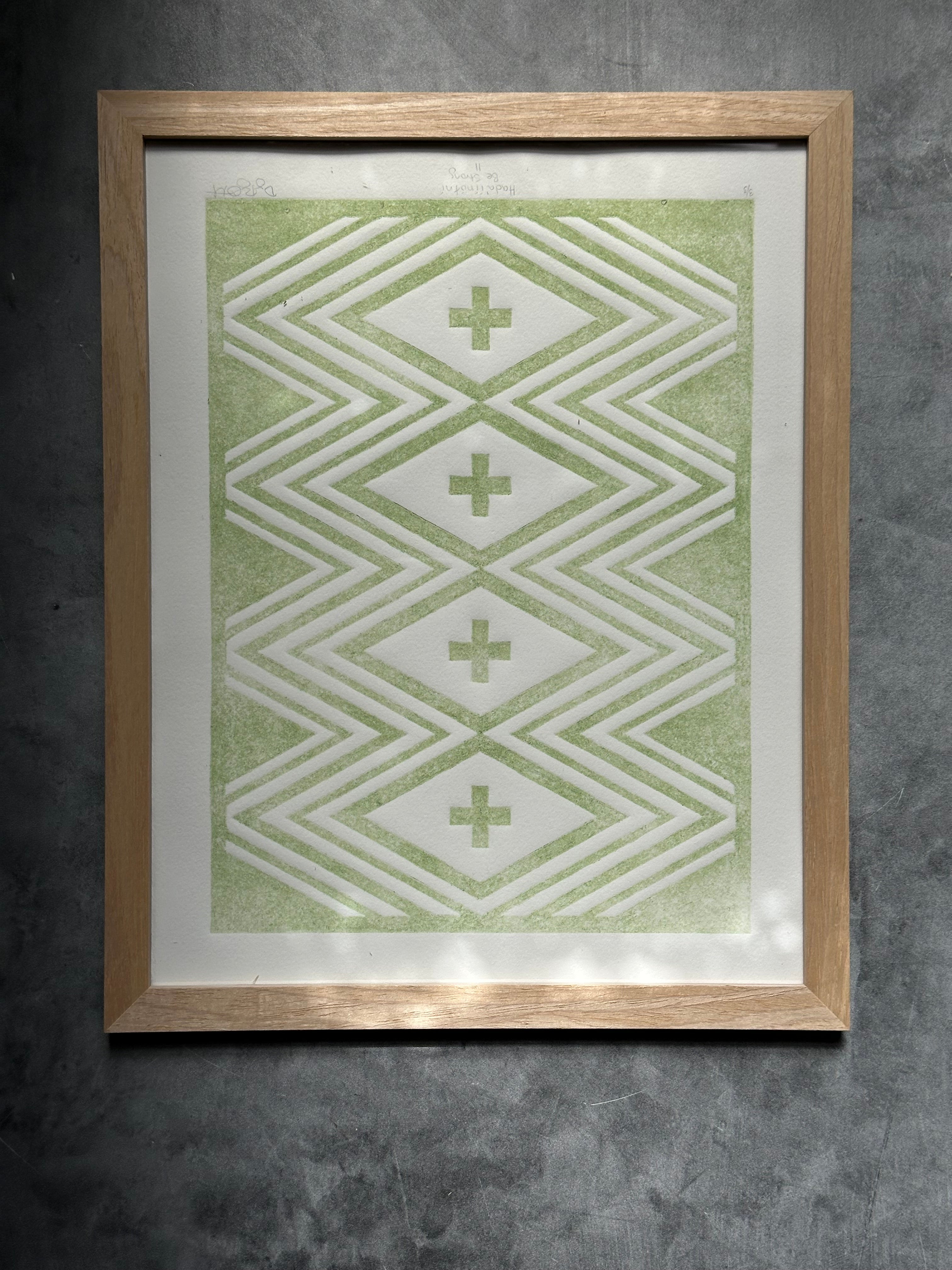 Be Strong - Hada’ íínótni - Relief Print 11”x14”