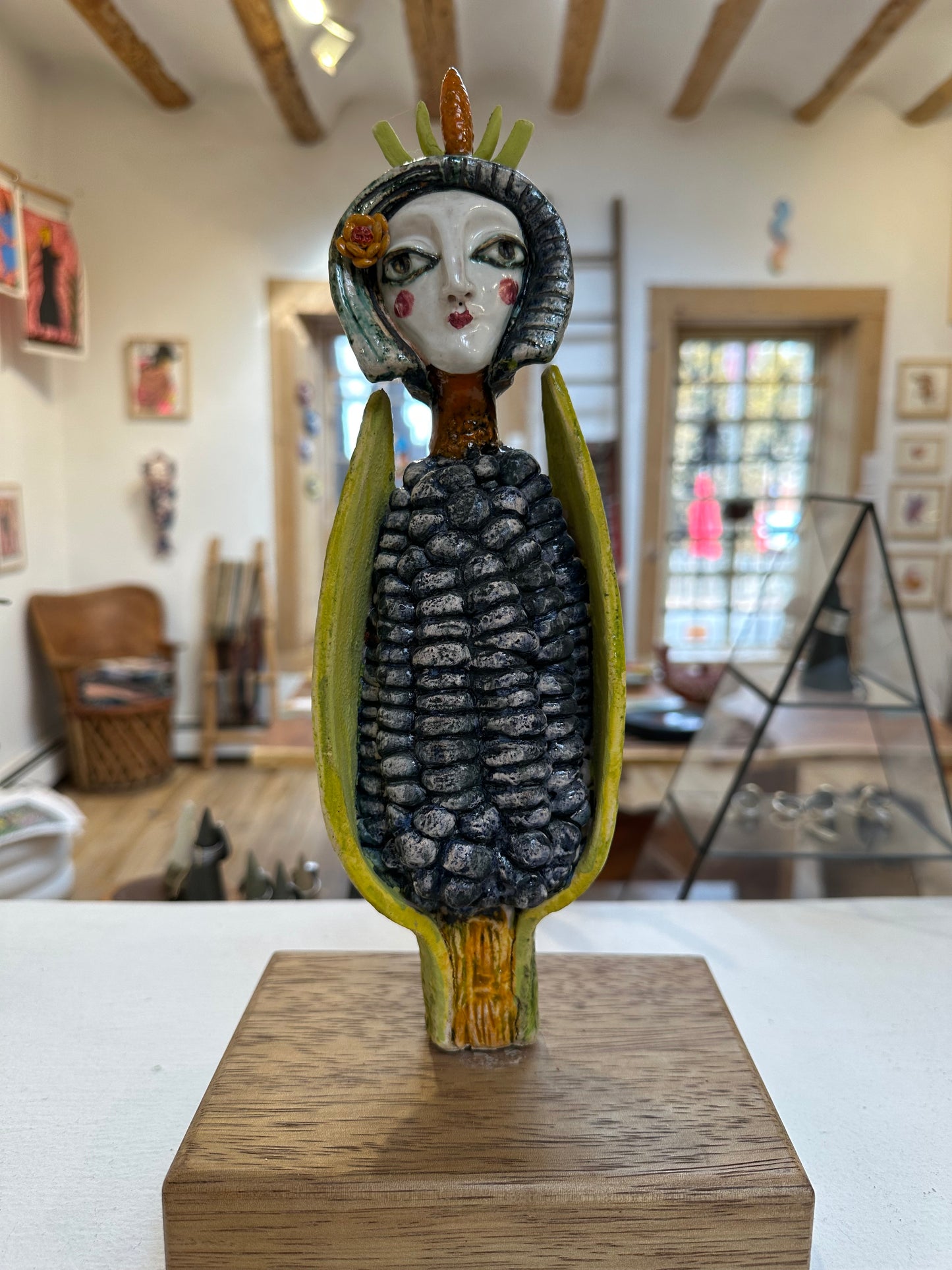 Corn Lady ~ Señora Maiz ~ Ceramic Sculpture