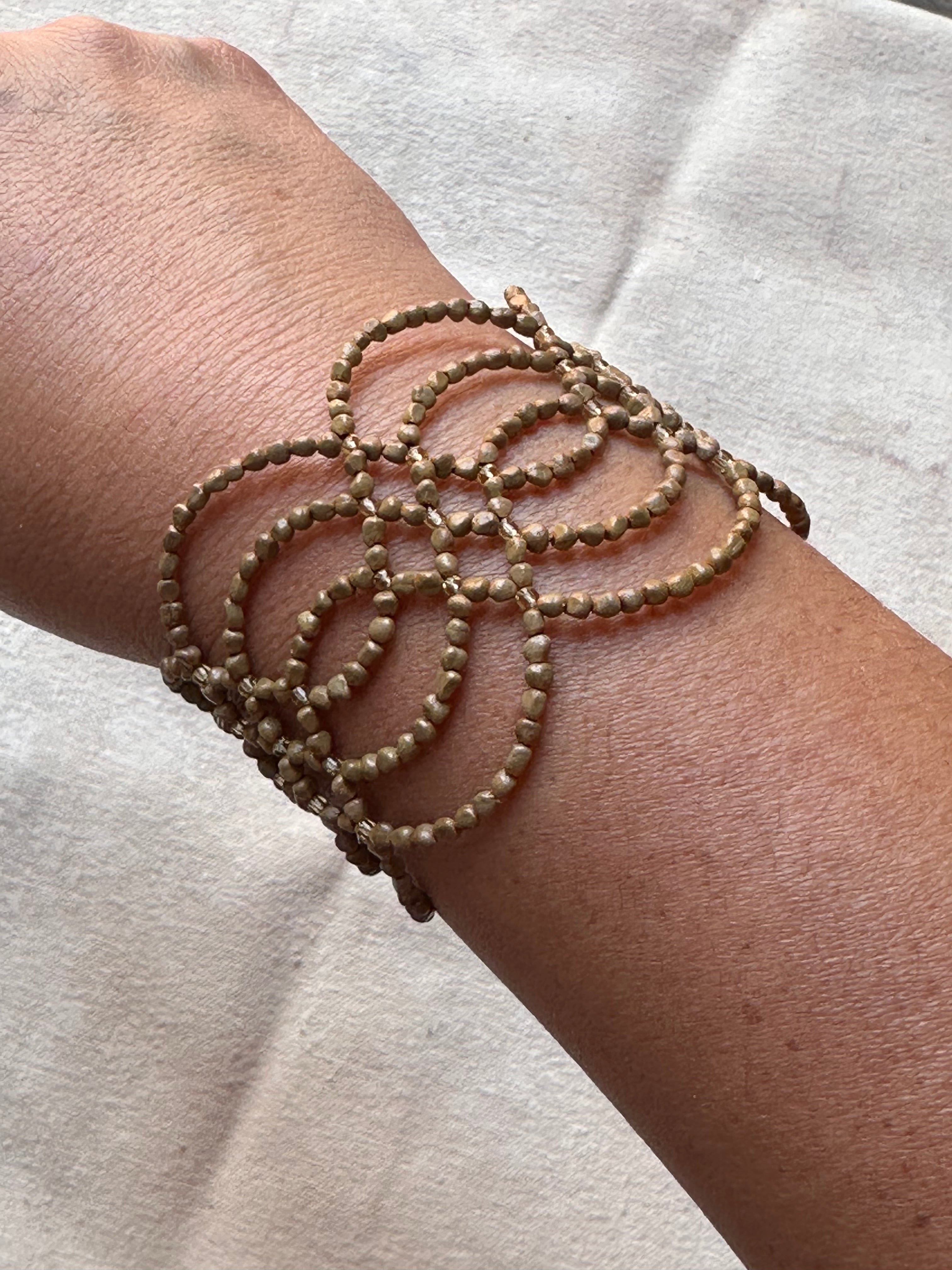 Bracelet Ikish - Sand ~ Narrow version