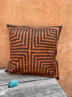 Square Pillowcases ~ Natural dyed and Hand painted.