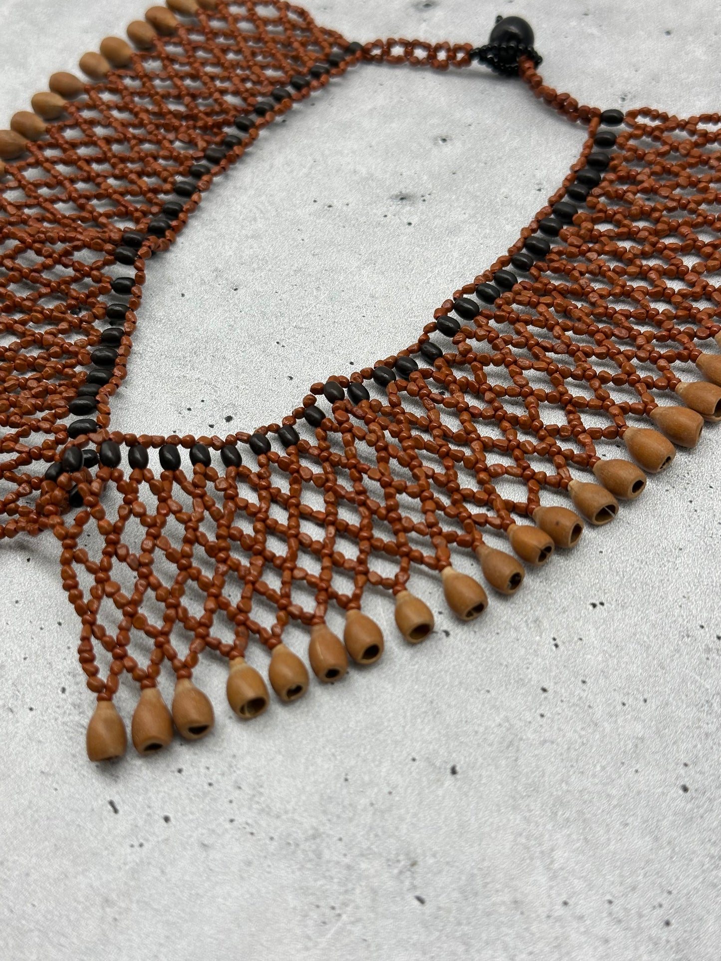 Collar Necklace “Nunkui” - mixed seeds ~ Amazonian jewelry