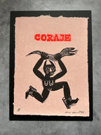 Diabla Coraje - Lino Print 8.5” x 11”