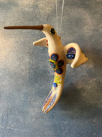 Hummingbird Hanging - Blue & Yellow Daisy