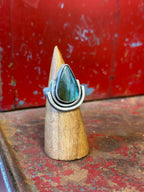 Labradorite & Sterling Silver Ring - Size 8.25