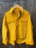 Boxy Blazer Thin Yellow Corduroy