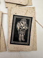 Frameable Note Cards ~ artisanal paper handcrafted from corn husks