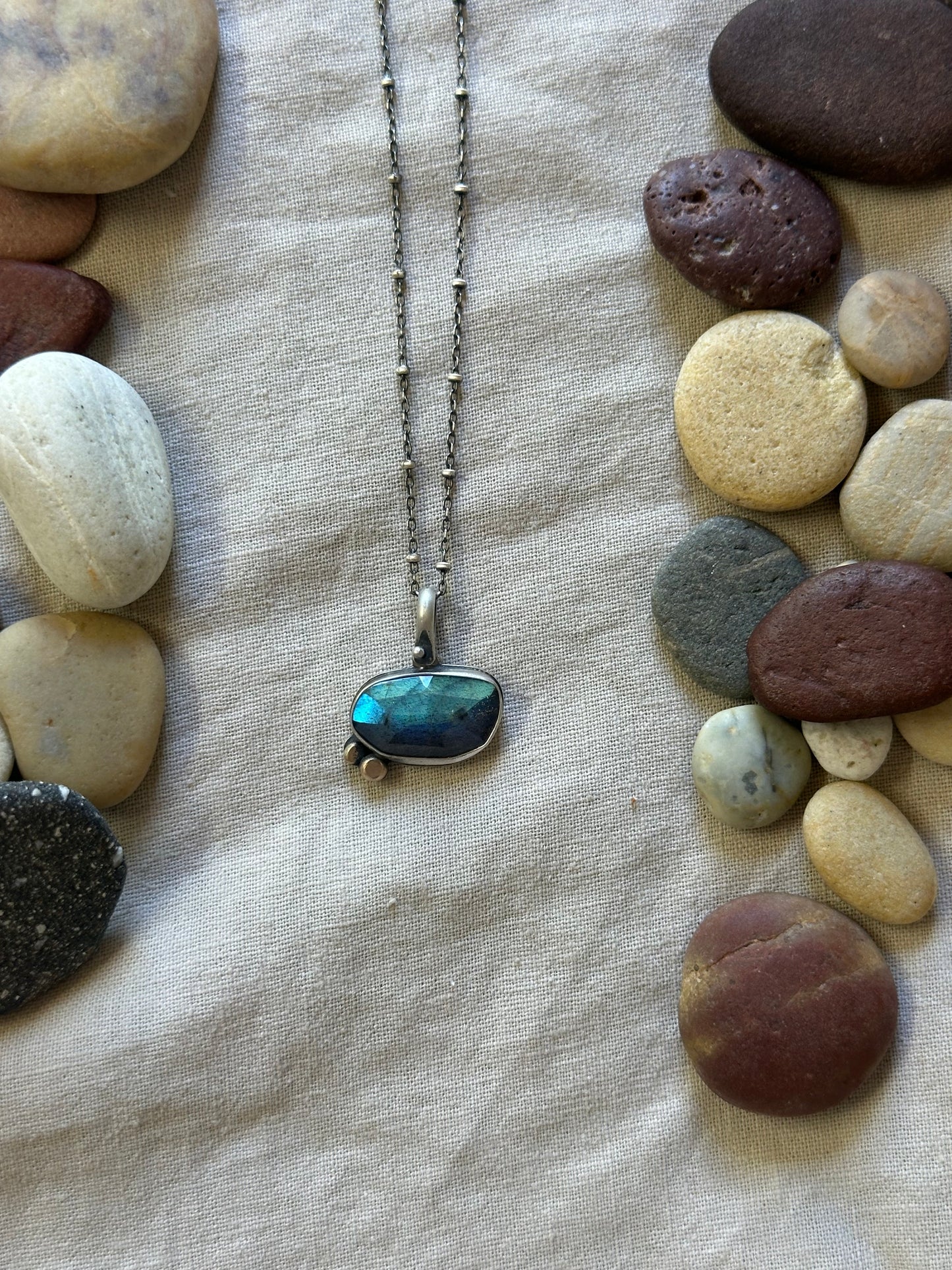 Labradorite & Sterling Silver ~ Necklace