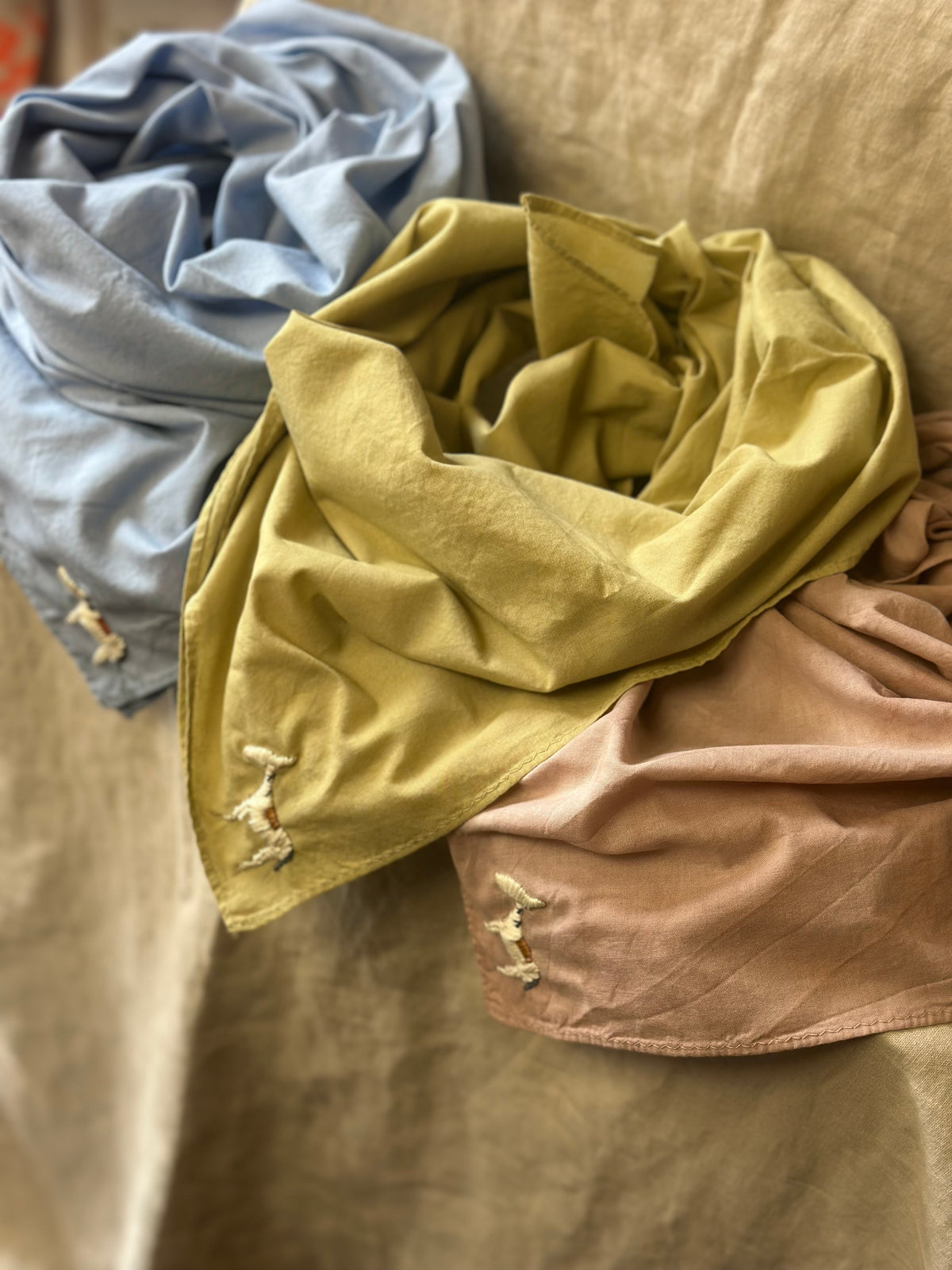 Little Horse Bandana - Plant Dyed Organic Cotton