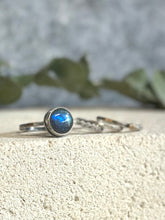 Load image into Gallery viewer, Labradorite Stacking ring Set ~ Set fits 7.75 ~ Sterling Silver

